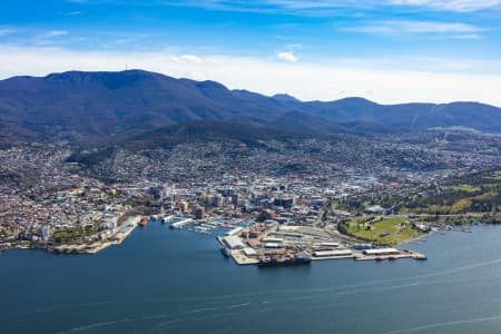 Aerial Image of HOBART CBD