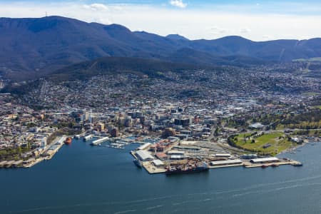 Aerial Image of HOBART CBD