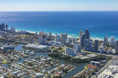 Aerial Image of GOLD COAST CONVENTION AND EXHIBITION CENTRE & THE STAR GOLD COAST, BROADBEACH