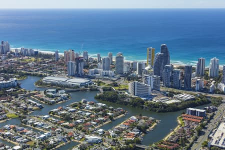 Aerial Image of GOLD COAST CONVENTION AND EXHIBITION CENTRE & THE STAR GOLD COAST, BROADBEACH