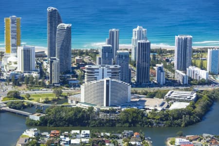 Aerial Image of GOLD COAST CONVENTION AND EXHIBITION CENTRE & THE STAR GOLD COAST, BROADBEACH