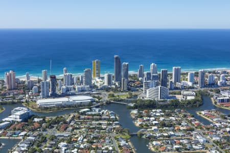 Aerial Image of GOLD COAST CONVENTION AND EXHIBITION CENTRE & THE STAR GOLD COAST, BROADBEACH