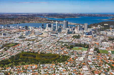 Aerial Image of PERTH FACING CITY FROM NORTH PERTH