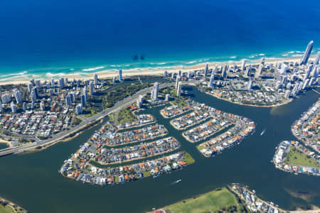 Aerial Image of MACINTOSH ISLAND, SURFERS PARADISE