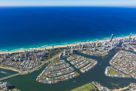 Aerial Image of MACINTOSH ISLAND, SURFERS PARADISE