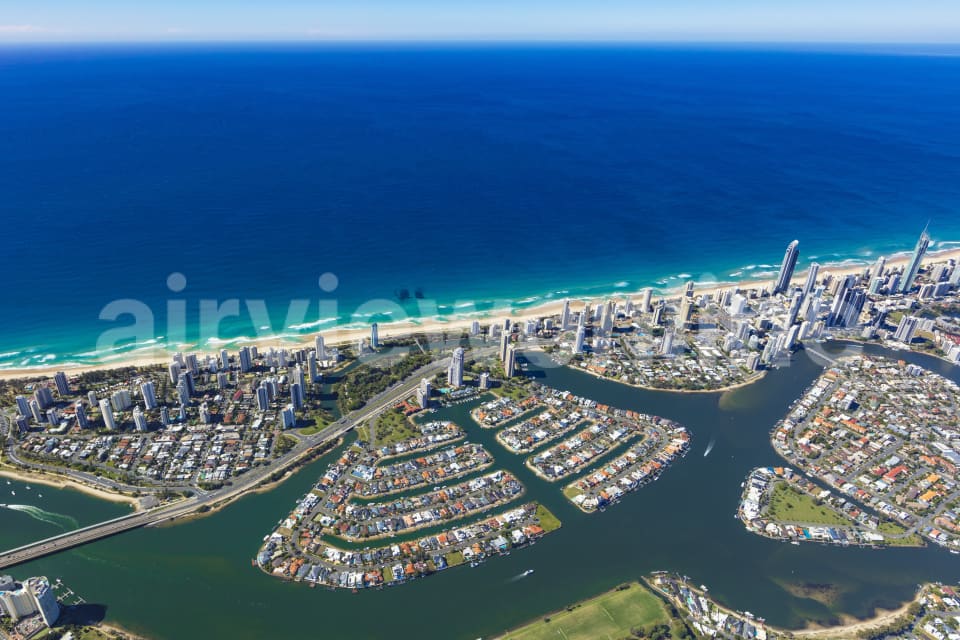 Aerial Image of Macintosh Island, Surfers Paradise