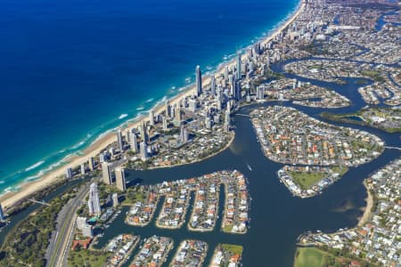 Aerial Image of HIGH ALTITUDE SURFERS PARADISE