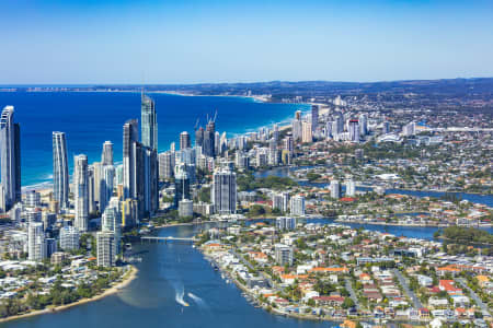Aerial Image of CHEVRON ISLAND SURFERS PARADISE