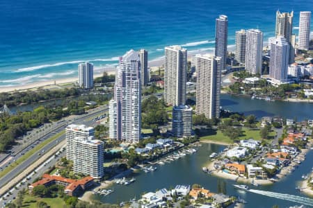 Aerial Image of MACINTOSH ISLAND, SURFERS PARADISE