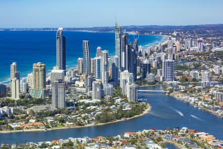 Aerial Image of MACINTOSH ISLAND, SURFERS PARADISE