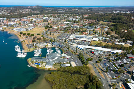 Aerial Image of MARINA SHOPPING CENTRE PORT MACQUARIE