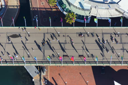 Aerial Image of PYRMONT BRIDGE, DARLING HARBOUR