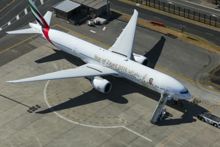 Aerial Image of BOEING 737-300 YEAR OF ZAYED 2018