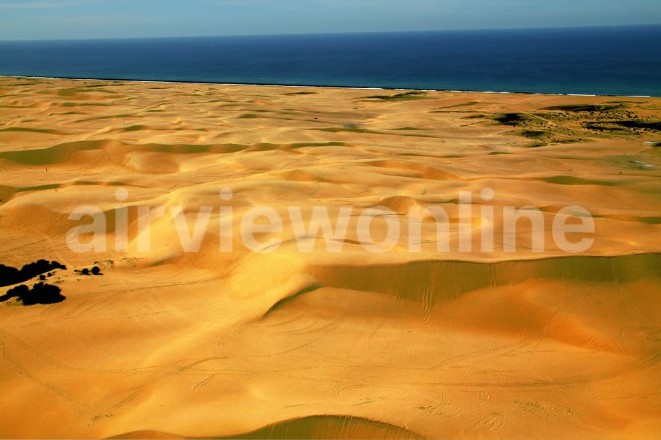 Aerial Image of Arid Sand