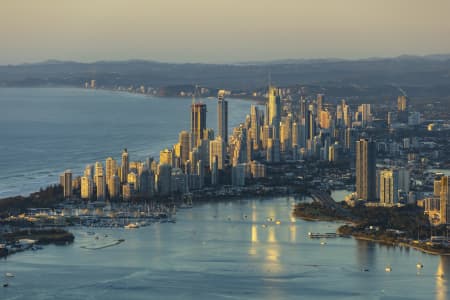 Aerial Image of MAIN BEACH SUNRISE