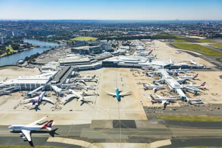 Aerial Image of SYDNEY INTERNATIONAL AIRPORT