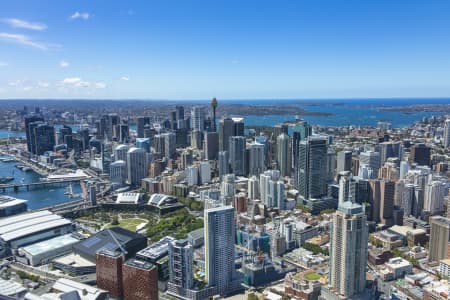 Aerial Image of BARANGAROO, SYDNEY, DARLING HARBOUR AND HAYMARKET