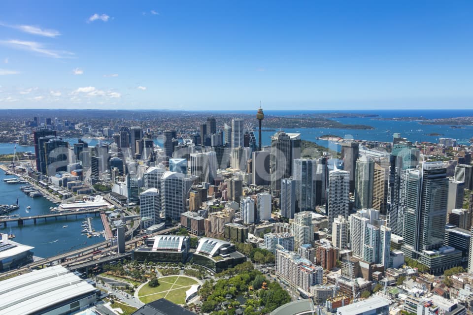 Aerial Image of Barangaroo, Sydney, Darling Harbour And Haymarket