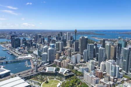 Aerial Image of BARANGAROO, SYDNEY, DARLING HARBOUR AND HAYMARKET