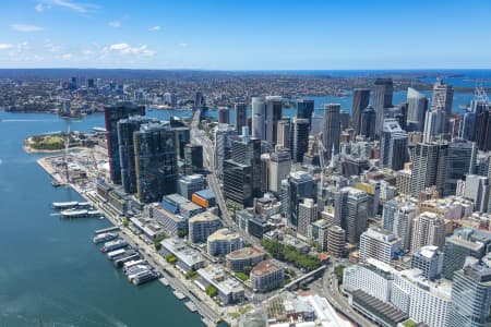 Aerial Image of BARANGAROO, SYDNEY, DARLING HARBOUR AND HAYMARKET