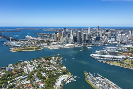 Aerial Image of BALMAIN EAST TO BARANGAROO