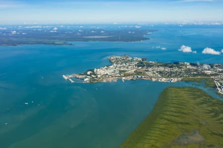 Aerial Image of DARWIN AND CHARLES DARWIN NATIONAL PARK HIGH ALTITUDE