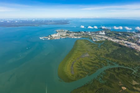 Aerial Image of DARWIN AND CHARLES DARWIN NATIONAL PARK HIGH ALTITUDE