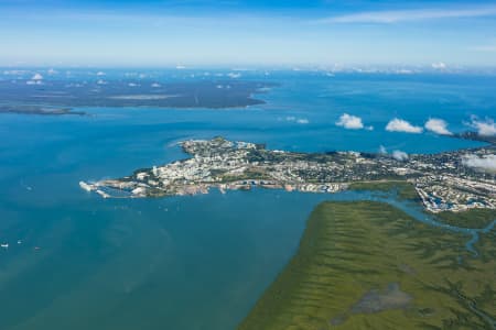 Aerial Image of DARWIN AND CHARLES DARWIN NATIONAL PARK HIGH ALTITUDE