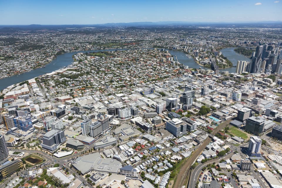 Aerial Image of Fortitude Valley