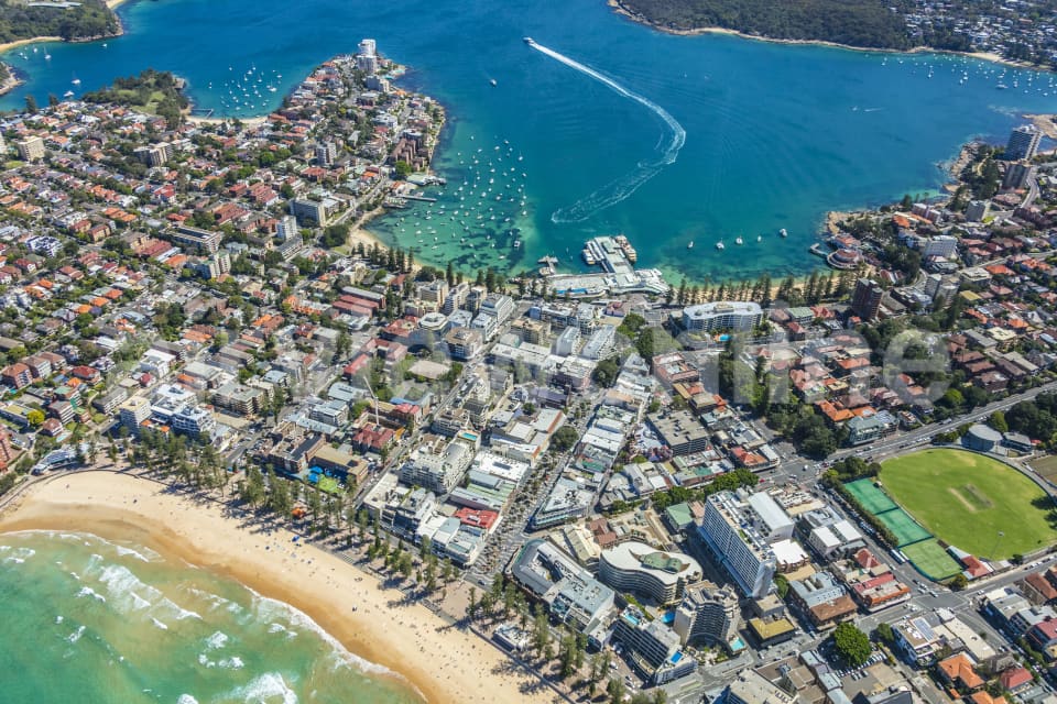 Aerial Image of The Corso Manly