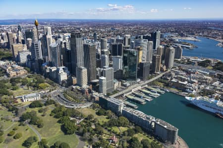 Aerial Image of CURCULAR QUAY AND SYDNEY CBD