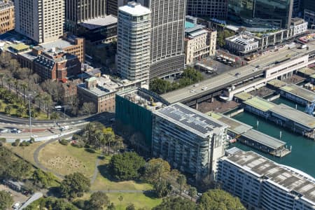 Aerial Image of CURCULAR QUAY AND SYDNEY CBD
