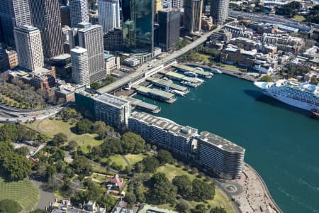 Aerial Image of CURCULAR QUAY AND SYDNEY CBD