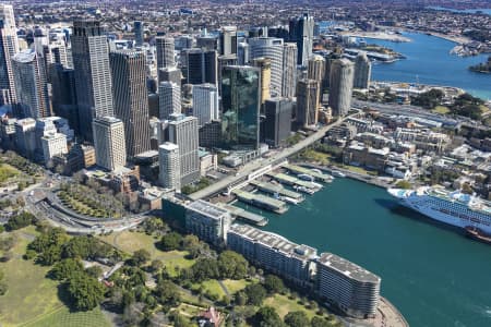 Aerial Image of CURCULAR QUAY AND SYDNEY CBD