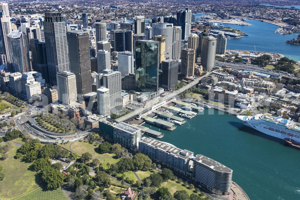 Aerial Image of Curcular Quay And Sydney CBD
