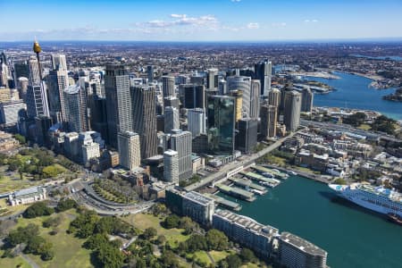 Aerial Image of CURCULAR QUAY AND SYDNEY CBD