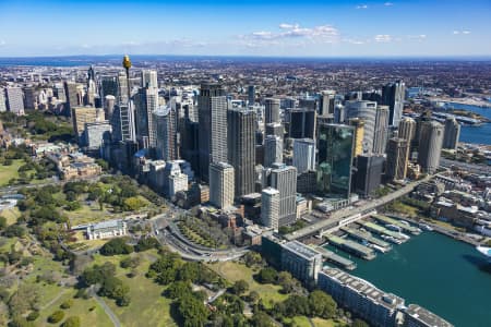 Aerial Image of CURCULAR QUAY AND SYDNEY CBD