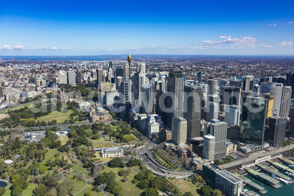 Aerial Image of Curcular Quay And Sydney CBD