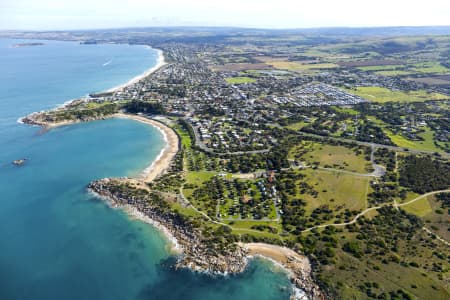Aerial Image of VICTOR HARBOR AND PORT ELLIOT