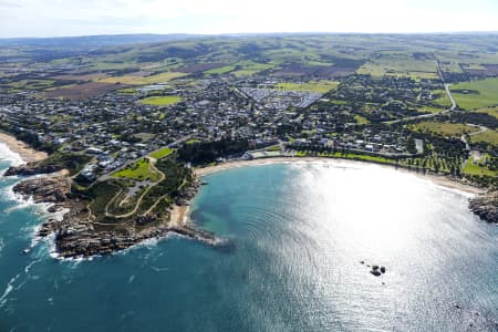 Aerial Image of VICTOR HARBOR AND PORT ELLIOT