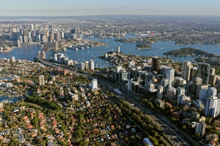 Aerial Image of NORTH SYDNEY LOOKING SOUTH-WEST