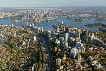 Aerial Image of NORTH SYDNEY LOOKING SOUTH