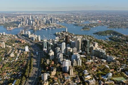 Aerial Image of NORTH SYDNEY LOOKING SOUTH