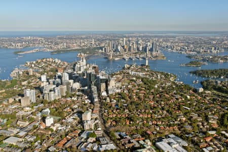 Aerial Image of NORTH SYDNEY LOOKING SOUTH