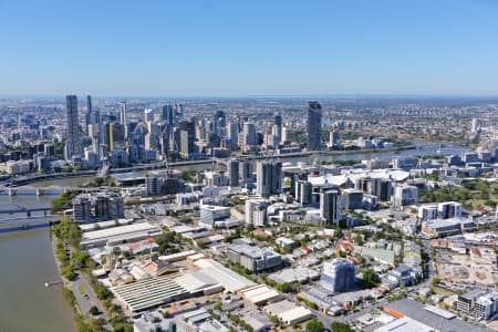 Aerial Image of SOUTH BRISBANE LOOKING EAST