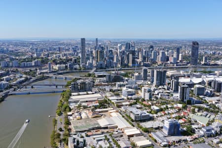Aerial Image of SOUTH BRISBANE LOOKING EAST