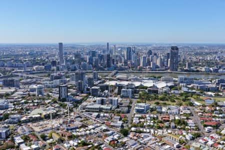 Aerial Image of SOUTH BRISBANE LOOKING NORTH-EAST