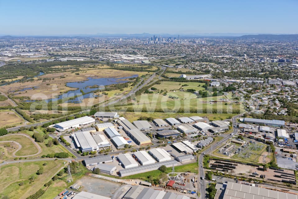 Aerial Image of Banyo South Industrial Estate Looking South-West