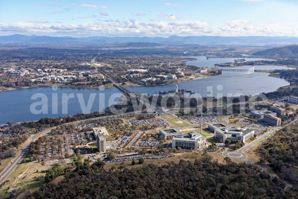 Aerial Image of Australian-American Memorial Looking West