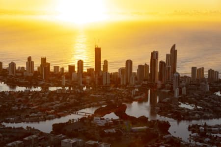 Aerial Image of SURFERS PARADISE SUNRISE
